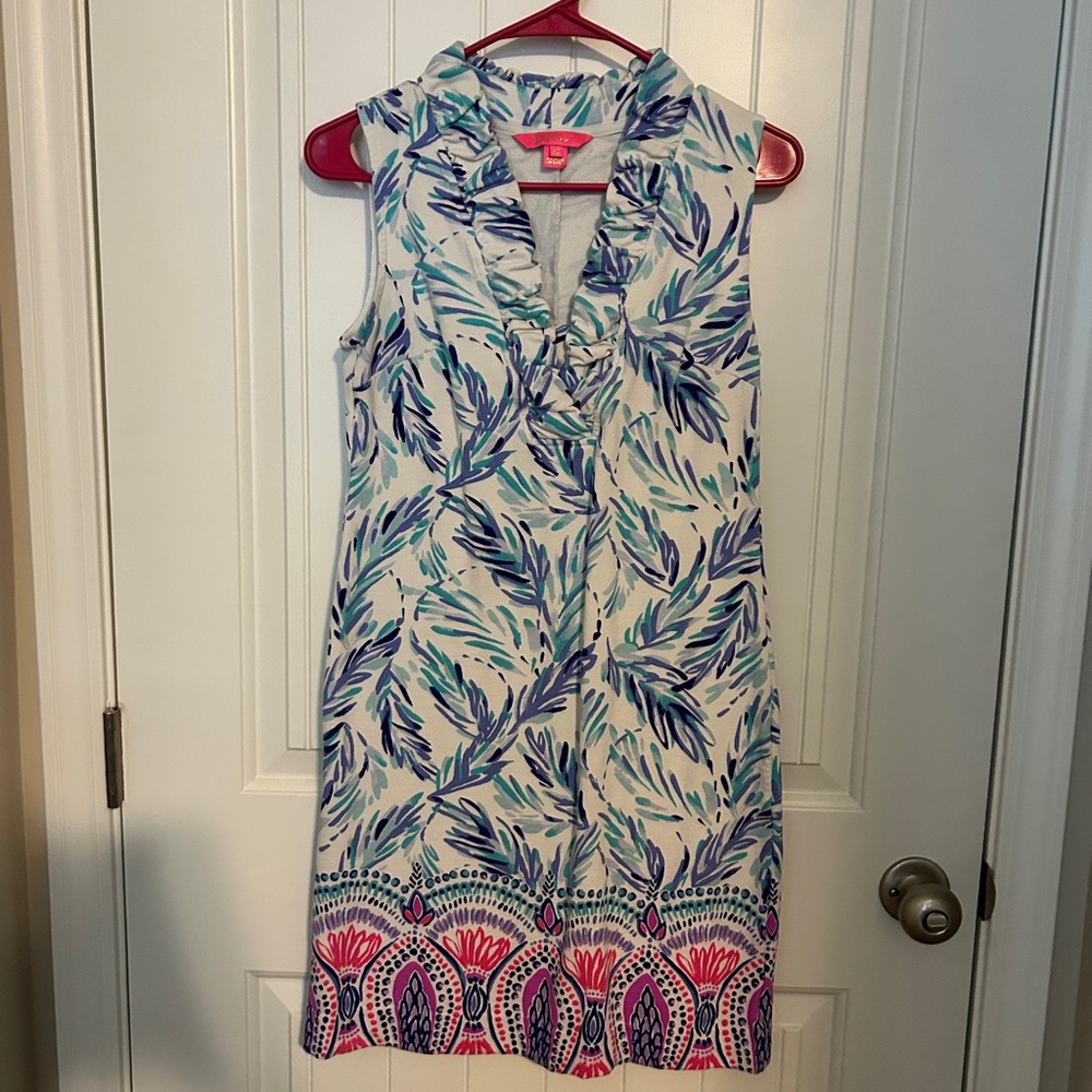 Lilly Pulitzer Tisbury Shift Resort White Flock Together